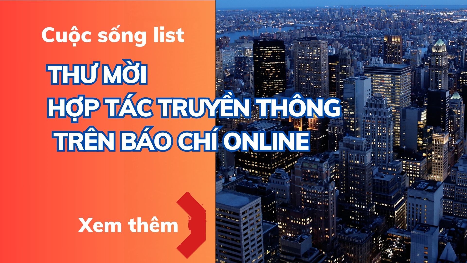 THƯ MỜI HỢP TÁC TRUYỀN THÔNG TRÊN BÁO CHÍ ONLINE